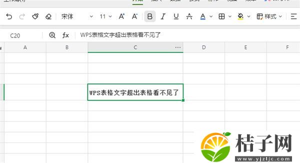 WPS表格文字超出表格看不见了 WPS使用教程